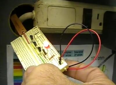 Builds a simple non-contact voltage detector