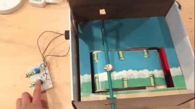 DIY your Physical Flappy bird in a box